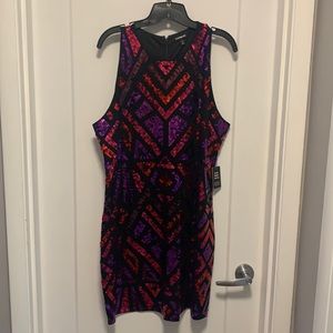 Colorful Sequin Cocktail Dress